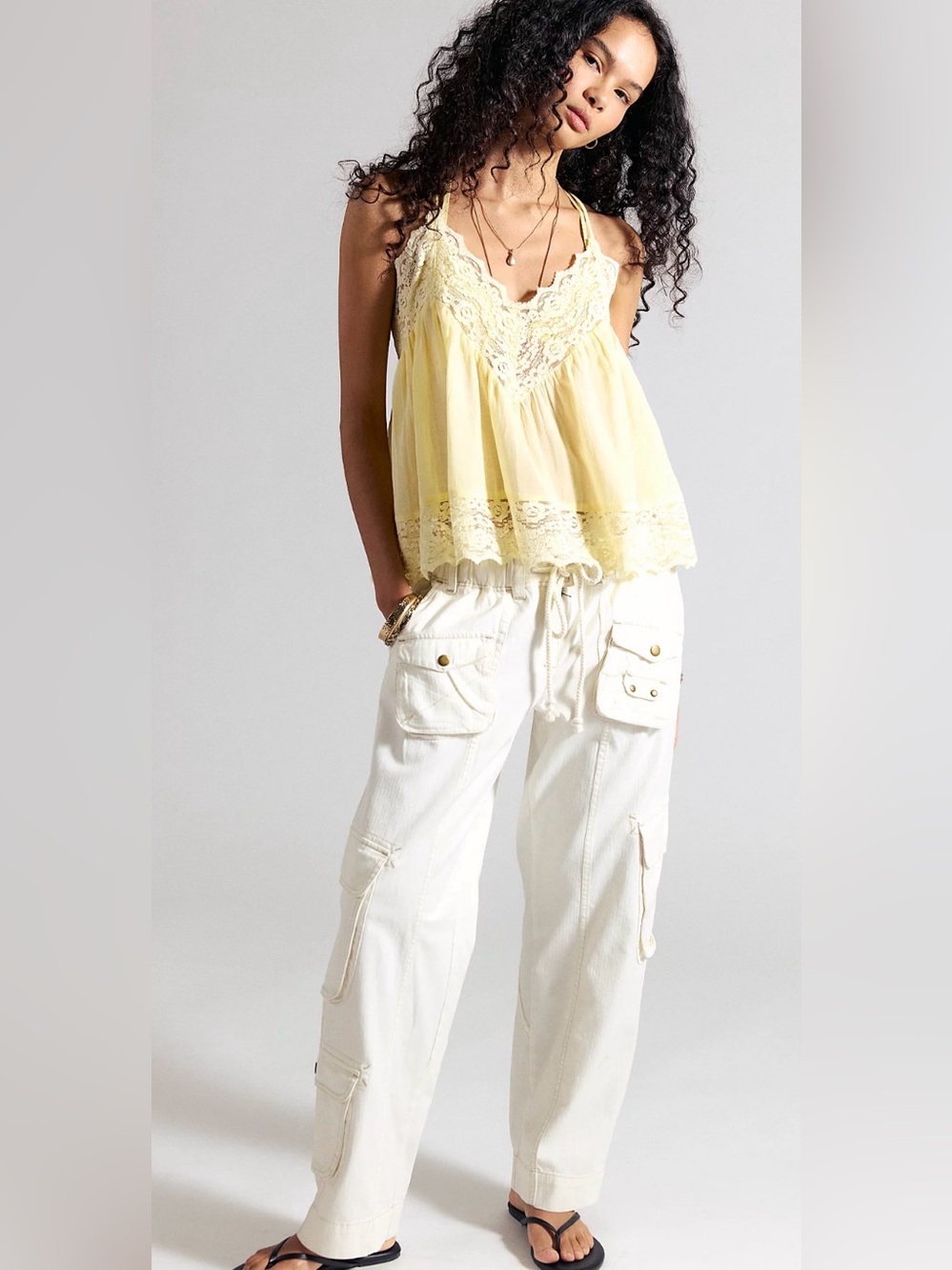 Free People We The Free Tahiti Pull-On Cargo Pants